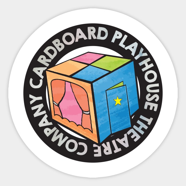 Cardboard Playhouse Round Logo Sticker by cardboardplayhouse